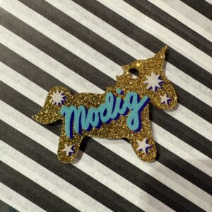 Modig akryl julepynt