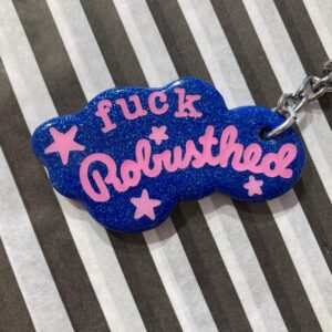 Fuck robusthed blå glimmer nøglering