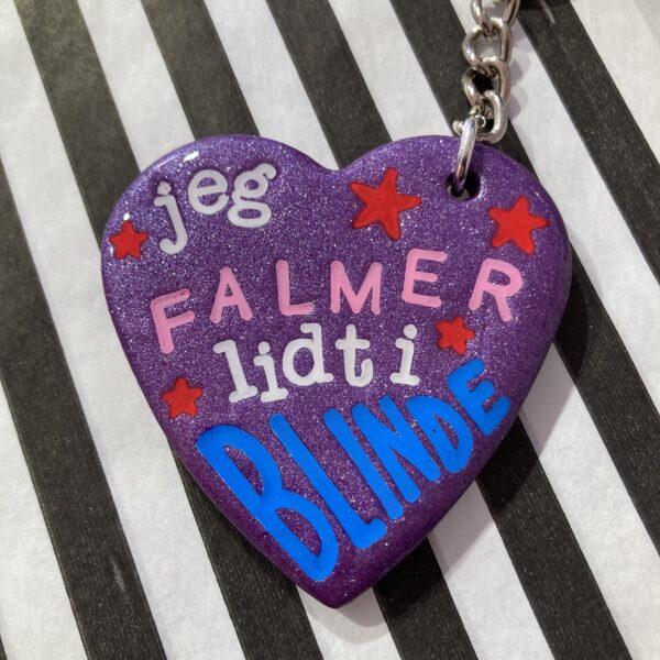 Jeg falmer i blinde hjerte nøglering