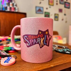 Neuro sparkly pink glimmer kop