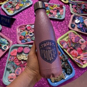 Trust the process pink termoflaske