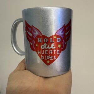 Hold dit hjerte blødt særtryk sølv kop