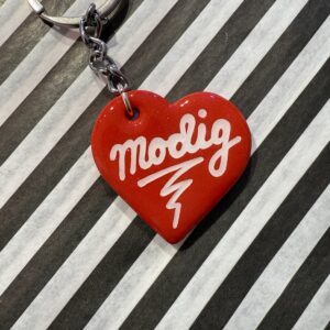 Modig lille hjerte nøglering