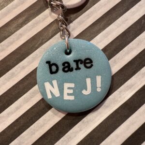 Bare nej rund nøglering