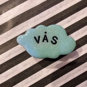 Vås lille mint sky broche