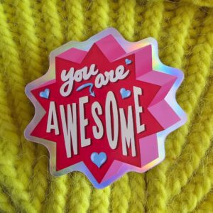 You are awesome klistermærke