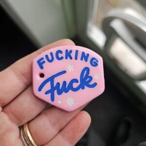 Fucking fuck skjold nøglering