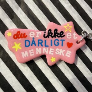 Du er ikke er dårligt menneske nøglering