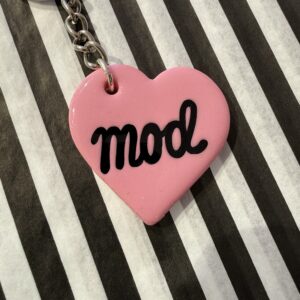 Mod håndskrevet hjerte nøglering